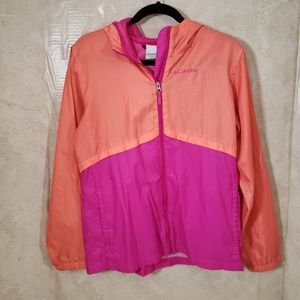 Columbia XL Hooded Pink and Coral Jacket